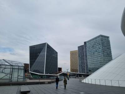 Der Europaplatz auf dem Kirchberg